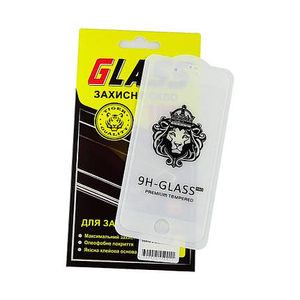 Защитное стекло для Apple iPhone 7/8 Full Glue Lion (0.3 мм, 2.5D, белое), фото 2