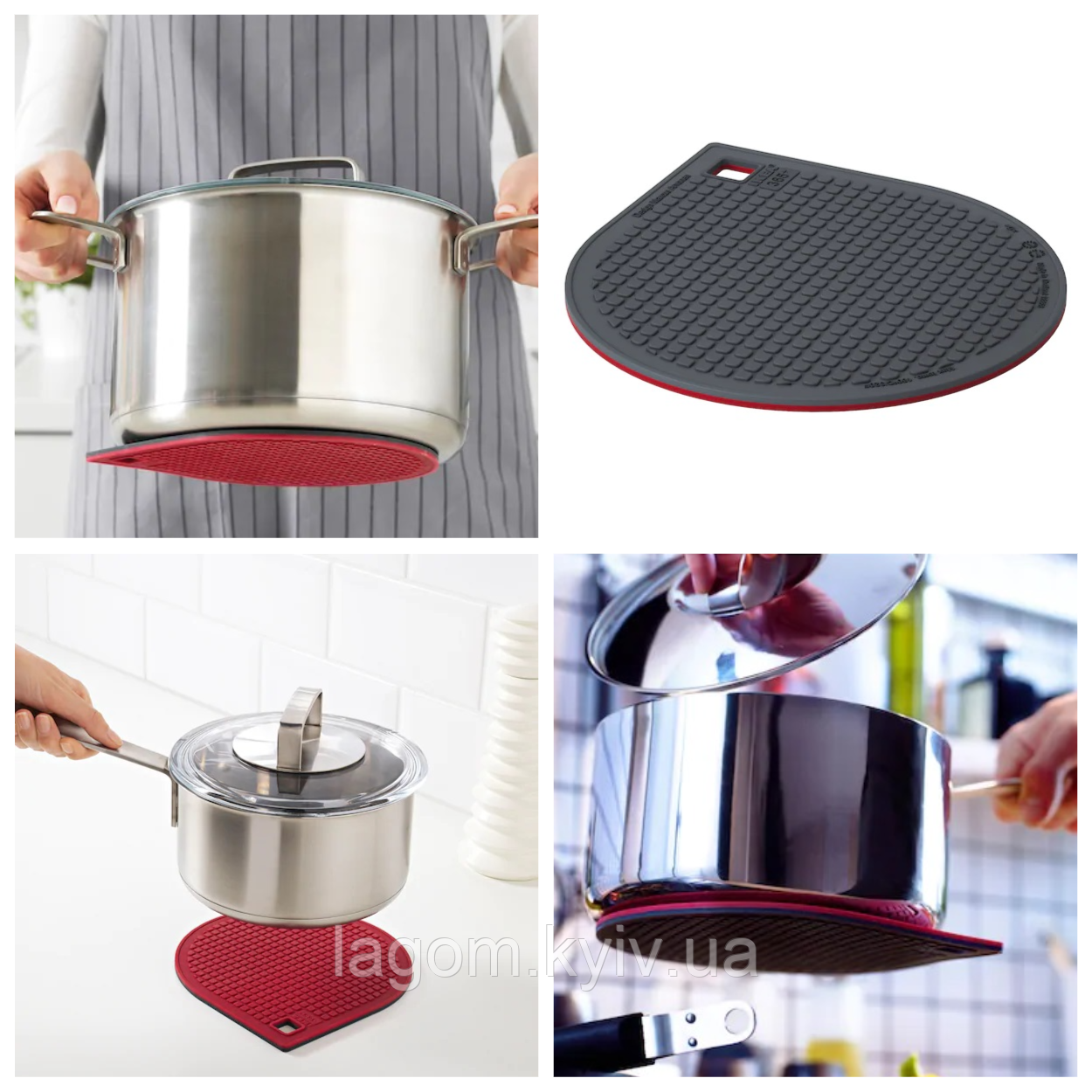 Підставки під гаряче коркове дерево (3 шт) 19 см IKEA HEAT ХІТ ІКЕА