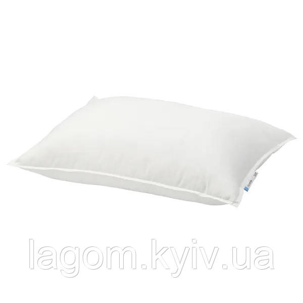 Подушка для сну м'яка низька біла IKEA VILDKORN 50x60 см ІКЕА ВІЛЬДКОРН