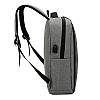 Рюкзак міський для ноутбука 15.6 чорний водонепроникний. Сумка через плече. Гаманець клатч, фото 3