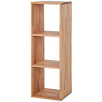 Книжний стелаж K706 у вітальню дерев'яний з бука ТМ Mobler