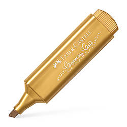 Маркер текстовиділювач Faber-Castell Highlighter TL 46 Metallic Glamorous Gold, колір золотий металік, 154650