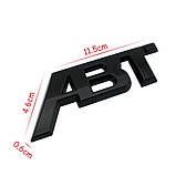 Емблема багажника та кузова ABT чорна, фото 2