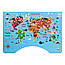 Дитяча парта зі стільчиком і надбудовою мапа світу Bambi B 2071-45-3 (EN), фото 4