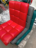 Крісло Augusto-Arm GD-Modern Base червоний 1007 шкірозамінників, на золотій хрестовині, фото 2