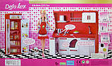 Меблі для Барбі 8085 кухня, підсвічування духовки та конфорок, з лялькою, фото 3