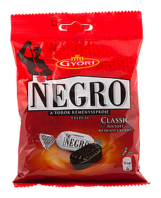 Смачні сосальні цукерки Негро classic Negro Угорщина Оригінал, Льодяники від кашлю для дорослих