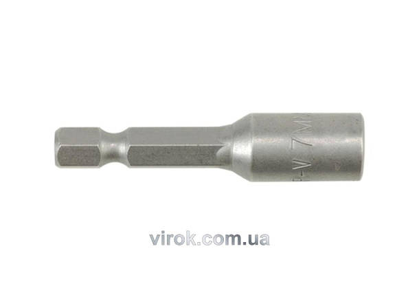 Насадка торцева магнітна YATO HEX-1/4" 7 х 48 мм, фото 1