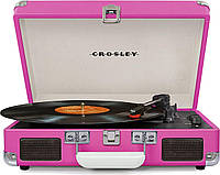 Проигрыватель винила Crosley Cruiser Deluxe Pink с Bluetooth