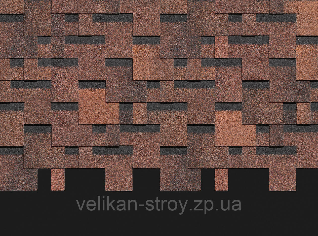 Бітумова черепиця Docke Pie Генуя Серія Premium Кава