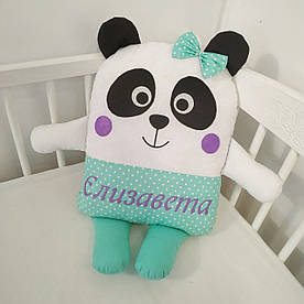 Іменна подушка-іграшка - Панда (Ім'яна м'яка іграшка)