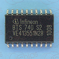 Драйвер 2-канала 8.5А 15мОм Infineon BTS740S2 SOP20