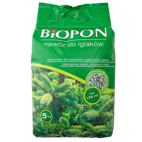 Добриво гранульоване для хвойних рослин 5 кг, BIOPON, фото 2