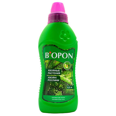 Добриво рідке для хвойних рослин 0,5 л, Biopon, фото 2