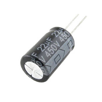 Конденсатор електролітичний алюмінієвий 10шт, 22мкФ 450В 105С