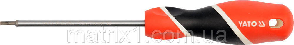 Викрутка TORX Т27 x 100 мм, сталь S2, двокомпонентна рукоятка YATO