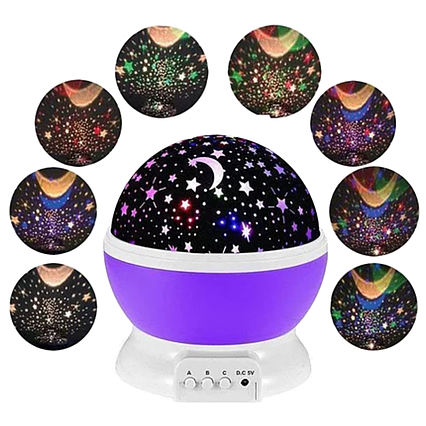 Нічник-проектор зоряне небо Star Master Dream обертається., фото 1
