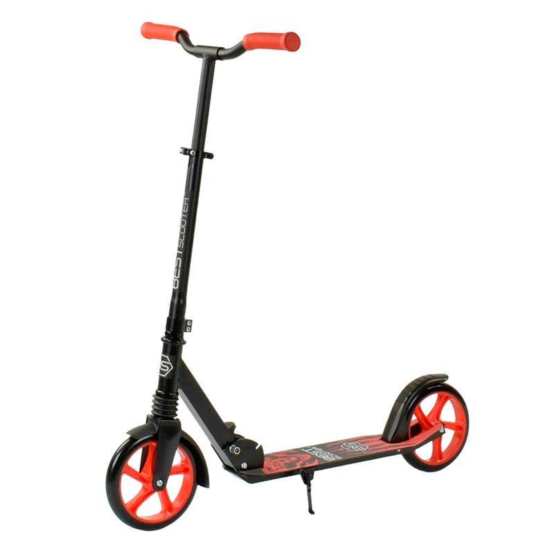 Дитячий трюковий самокат двоколісний 52738 Best Scooter "WOLF", Червоний, фото 1