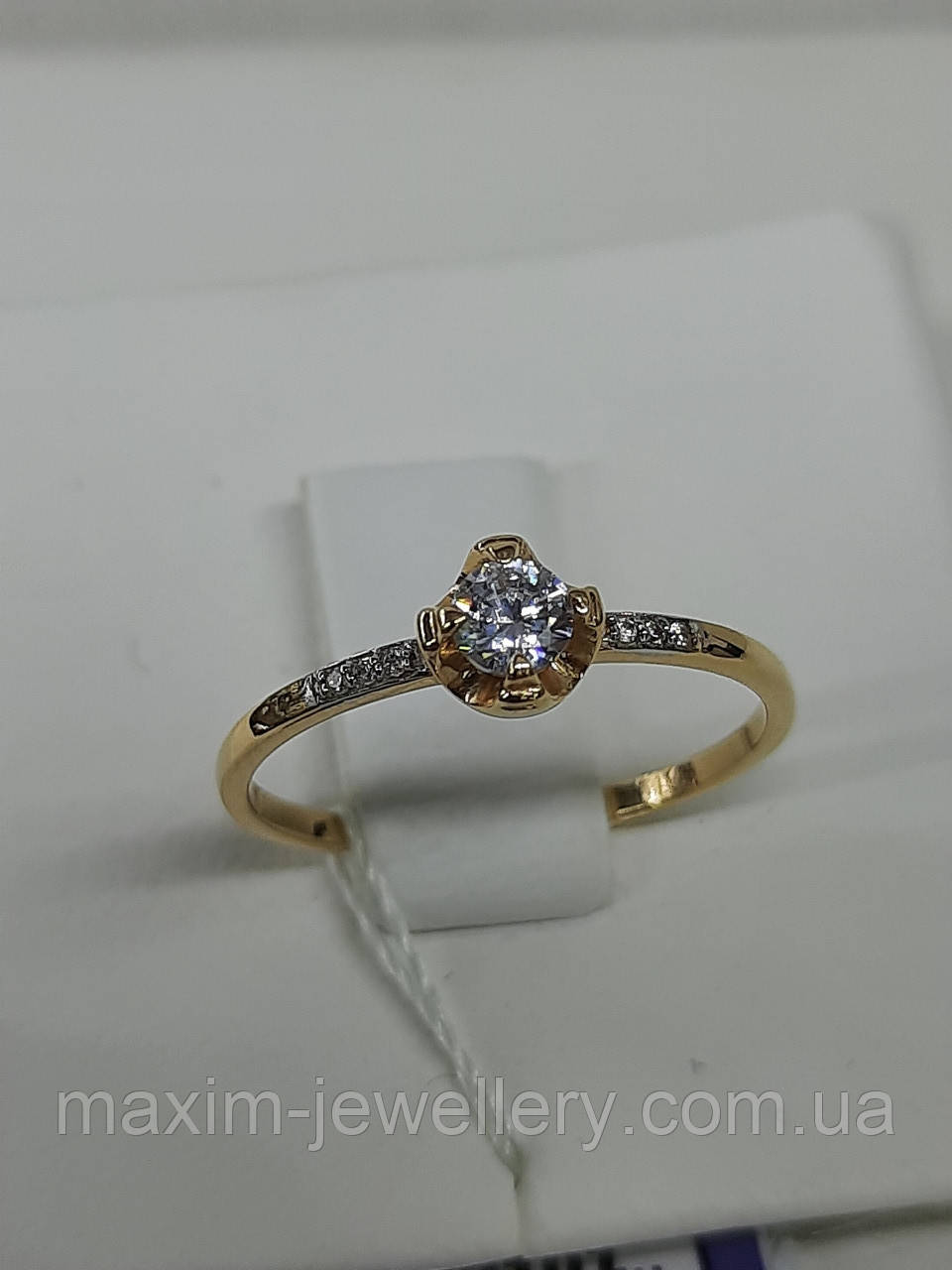 Каблучка з червоного золота (15,5р-1,27гр), фото 1