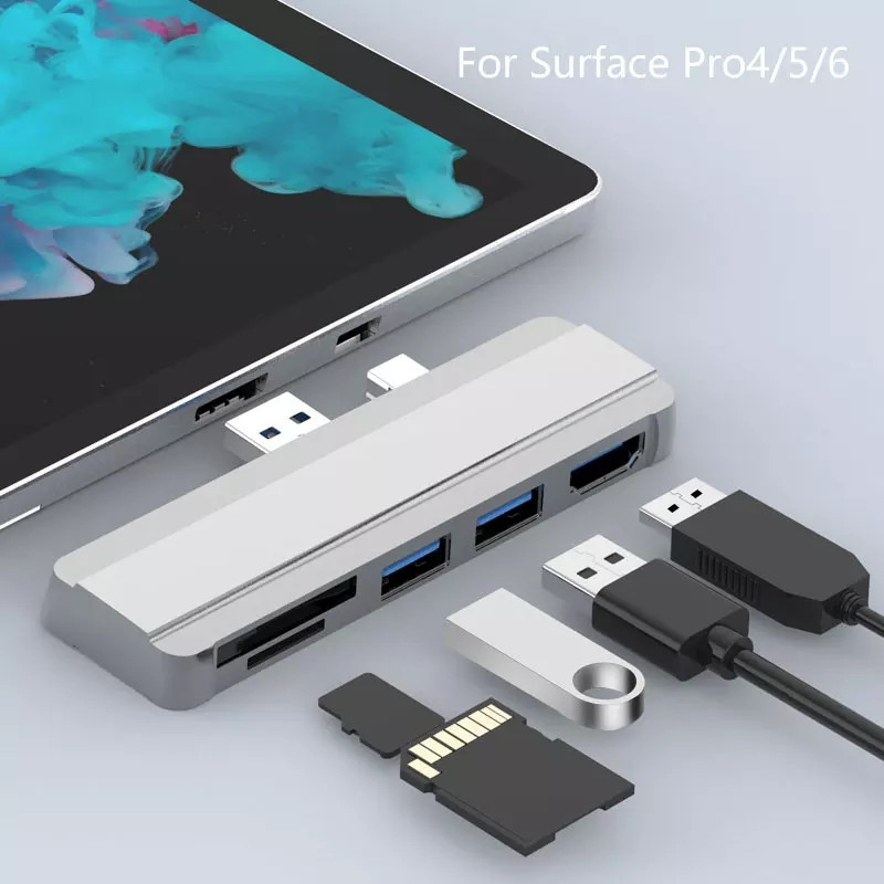 Док станція для Microsoft Surface Pro 4/5/6