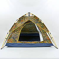 Палатка туристическая четырехместная автоматическая с каркасом / Палатка на 4 человека кемпинговая