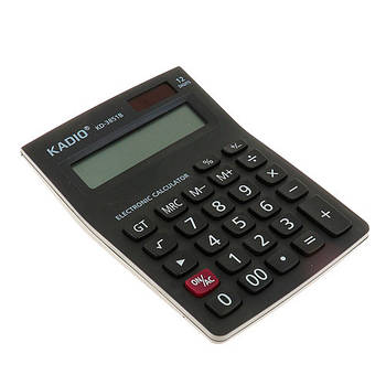 Калькулятор настільний офісний 15х10см 12-розрядний KADIO KD-3851B