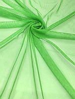 Тканина сітка зелена (ш. 150 см) для пошиття одягу, декору, оздоблення, виробів, ковкол