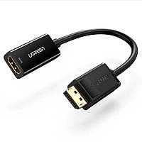 Конвертер Ugreen DisplayPort to HDMI 4K 15 см Black (MM137)