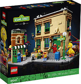 Конструктор LEGO Ideas 123 Sesame Street Вулиця Сезам 1367 дітей. (21324)