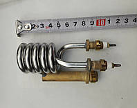 Тэн (нагреватель) для проточных смесителей-водонагревателей нержавейка 3kW/ 220V/ штуцер Ø10мм (спиралевидный)
