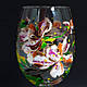 Келих з вітражним розписом ручної роботи " Яблуневий цвіт ", фото 7