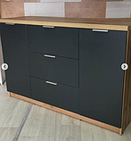 Комод Komfort 3+2 «Дуб Аппалачі/Чорний» 1300/850/450, фото 3