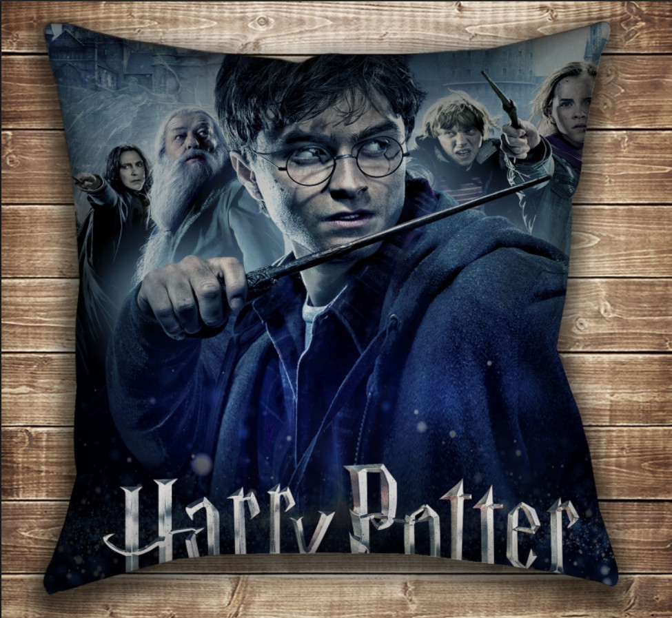 Наволочка (Подушка) 50х50 з принтом на тему: Гаррі Поттер Перед боєм, фото 1