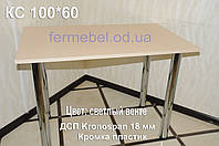 Кухонный стол КС Фер мебель 100*60 прямой венге светлый