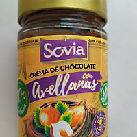 Шоколадный крем (паста) с фундуком без глютена и пальмового масла Sovia 350г Испания