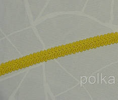 Тасьма шанель шубна жовта, ширина 1.2 см (1уп-50 метрів)