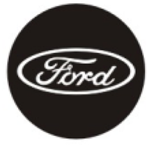 Захисні ковпачки на ніпеля FORD (Форд) 4 шт Ч/Б Хром, фото 2