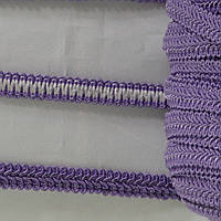 Кольорова тасьма "косичка" бузкова(1уп-50 метрів), ширина 1.2 см