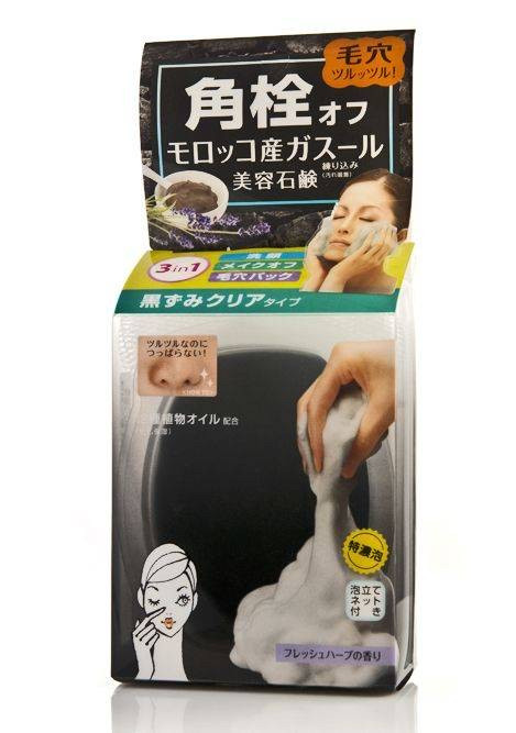 Японсоке мило з вулканічною глиною B&C Labs TSURURI GAHSSOUL SOAP 80г