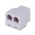 Телефонний двійник (гнезодо — 2 гнізда) RJ-12 (6Р4С)