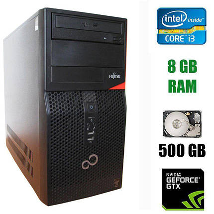 Комп'ютер Fujitsu Esprimo P420 Tower / Intel Core i3-4130 (2 (4) ядра по 3.4 GHz) / 8 GB DDR3 / 500 GB HDD /, фото 1