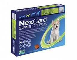 NexGard Spectra M (Нексгард Спекра М) таблетки від кліщів, блох і гельмінтів для собак вагою від 7,5 до 15 кілограмів 1 таблетка