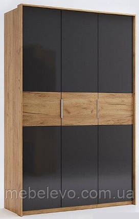 Шафа Рамона / Ramona 3Д 2132х1398х585мм лава + дуб крафт Миро-Марк, фото 1