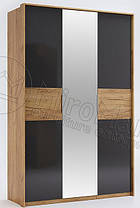 Шафа Рамона / Ramona 3Д 2132х1398х585мм лава + дуб крафт Миро-Марк, фото 2