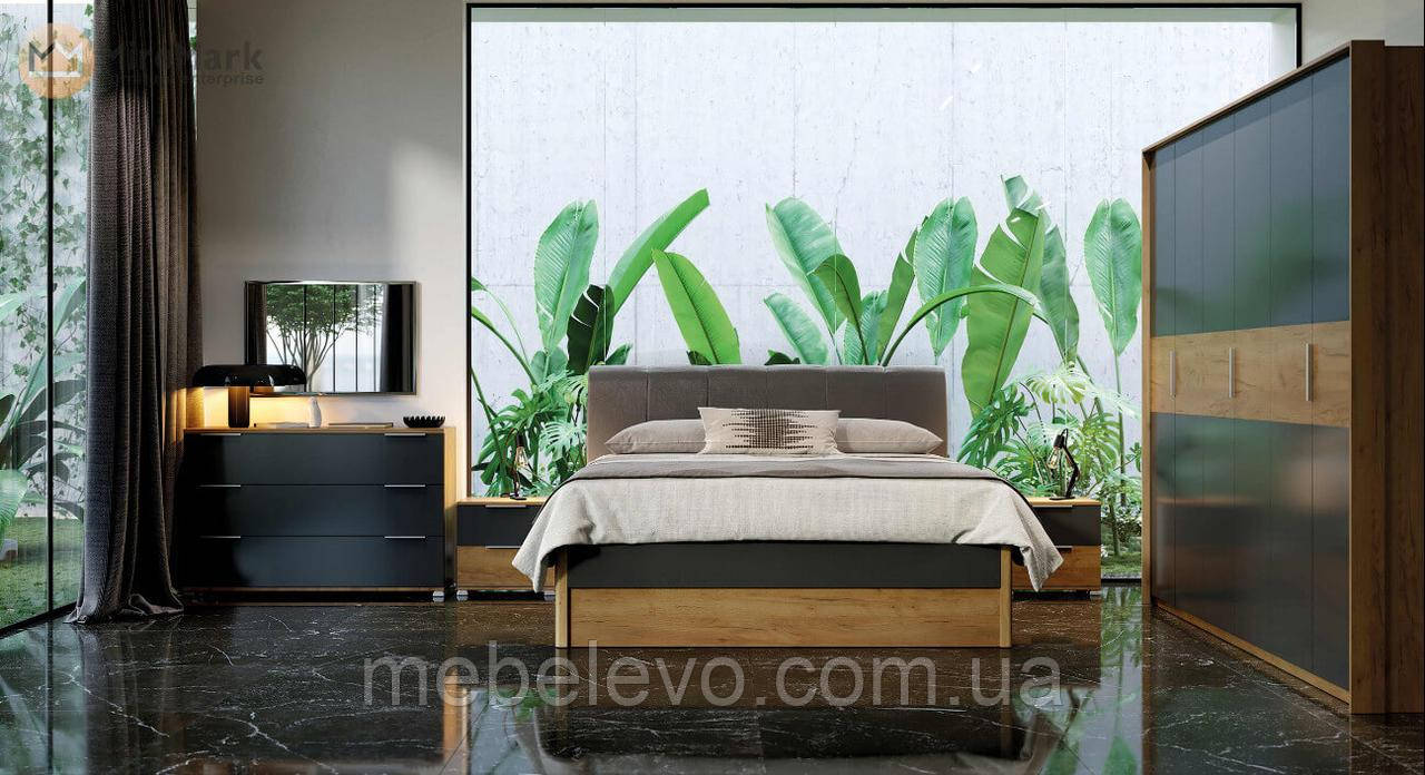 Спальня Рамона / Ramona 6Д лава + дуб крафт Миро-Марк