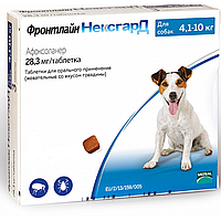 NexGard M (Фронтлайн Нексгард М) таблетки від кліщів і блох для собак вагою від 4.1 до 10 кілограмів 1 таблетка