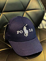 Стильная мужская синяя кепка POLO | Молодежная летняя бейсболка | Модный мужской головной убор