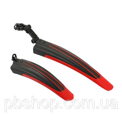 Комплект велокрил крил бризговиків велосипеда червоні, фото 1
