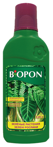 Добриво рідке для зелених рослин 0,25 л, Biopon, фото 2