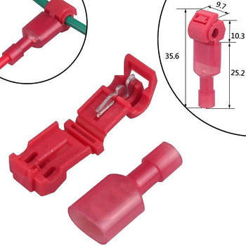 10x Т-подібний з'єднувач відвідувач дротів MT-1, 0.5-1.0 мм2 10 А